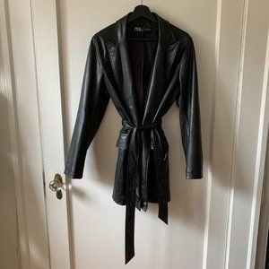 Vegan Leather Zara Coat